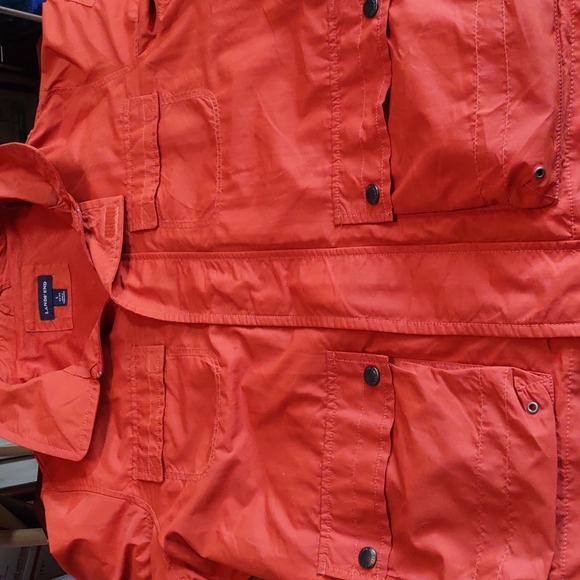 Lands' End Nylon Windbreaker Style Utility Jacket. - Picture 11 of 13